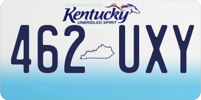 KY license plate 462UXY