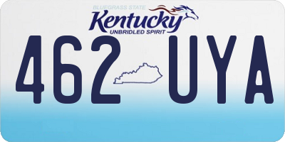 KY license plate 462UYA