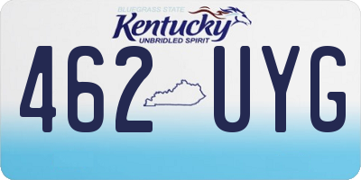 KY license plate 462UYG