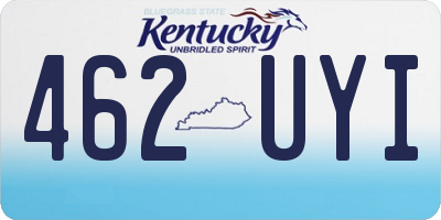 KY license plate 462UYI