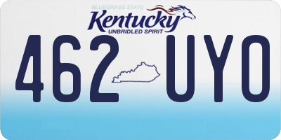 KY license plate 462UYO