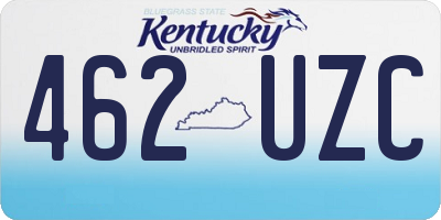 KY license plate 462UZC