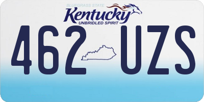 KY license plate 462UZS