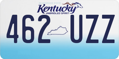 KY license plate 462UZZ