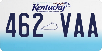 KY license plate 462VAA