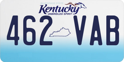 KY license plate 462VAB