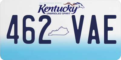 KY license plate 462VAE