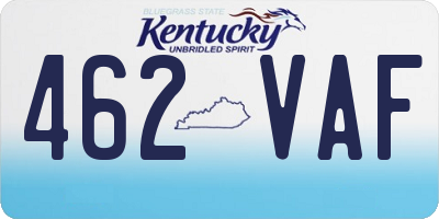 KY license plate 462VAF
