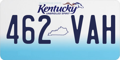 KY license plate 462VAH