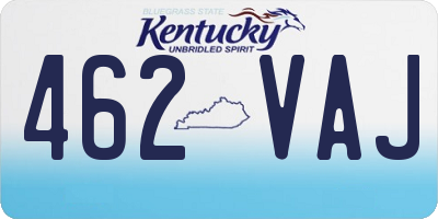 KY license plate 462VAJ