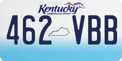 KY license plate 462VBB