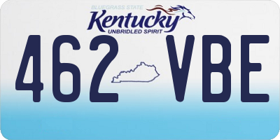 KY license plate 462VBE