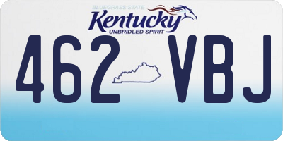 KY license plate 462VBJ