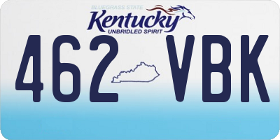 KY license plate 462VBK