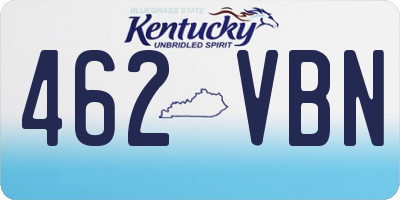 KY license plate 462VBN