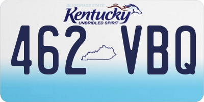 KY license plate 462VBQ