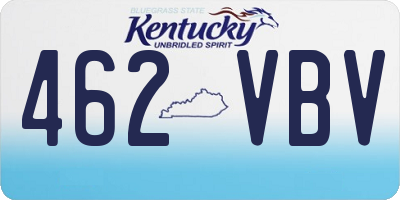 KY license plate 462VBV