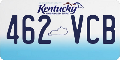 KY license plate 462VCB