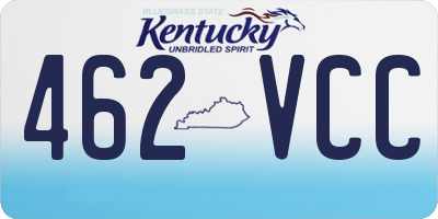 KY license plate 462VCC