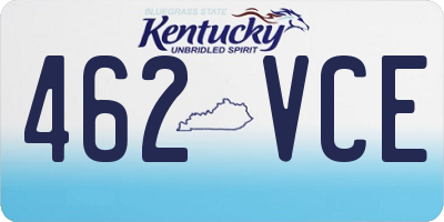 KY license plate 462VCE