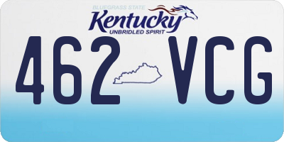 KY license plate 462VCG