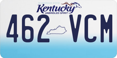 KY license plate 462VCM