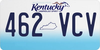 KY license plate 462VCV