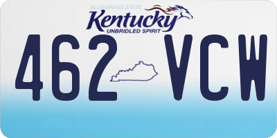 KY license plate 462VCW