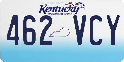 KY license plate 462VCY