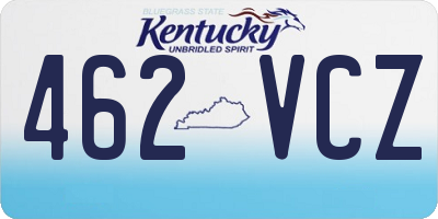 KY license plate 462VCZ