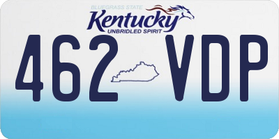KY license plate 462VDP