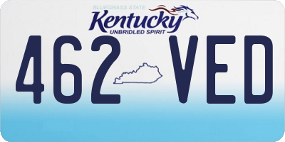 KY license plate 462VED