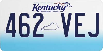 KY license plate 462VEJ