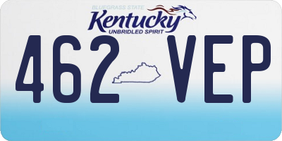 KY license plate 462VEP