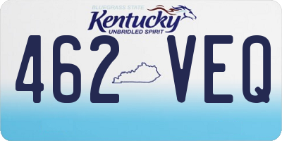 KY license plate 462VEQ