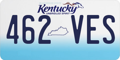 KY license plate 462VES