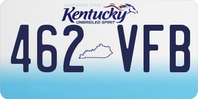 KY license plate 462VFB
