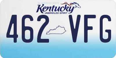 KY license plate 462VFG