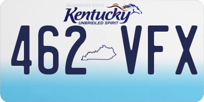 KY license plate 462VFX