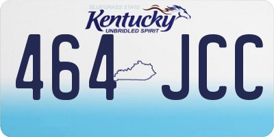 KY license plate 464JCC