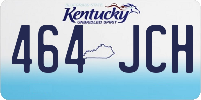KY license plate 464JCH
