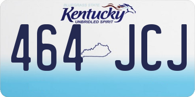 KY license plate 464JCJ