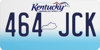 KY license plate 464JCK