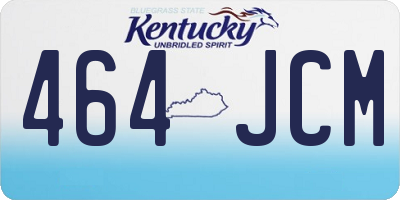 KY license plate 464JCM