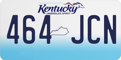 KY license plate 464JCN