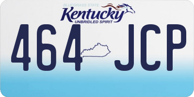 KY license plate 464JCP