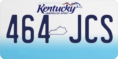 KY license plate 464JCS