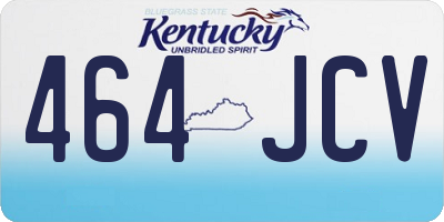 KY license plate 464JCV