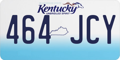 KY license plate 464JCY