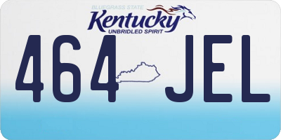 KY license plate 464JEL